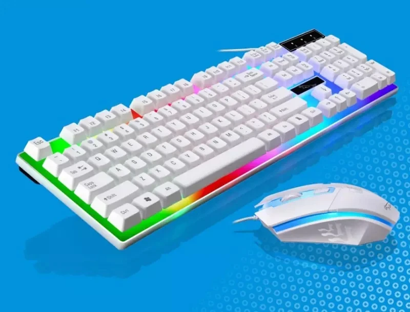  Профессиональная клавиатура G21 USB 2 0 со светодиодной подсветкой 104 клавиш мышь комбо для дома ноутбука настольного компьютера новейшие игровые