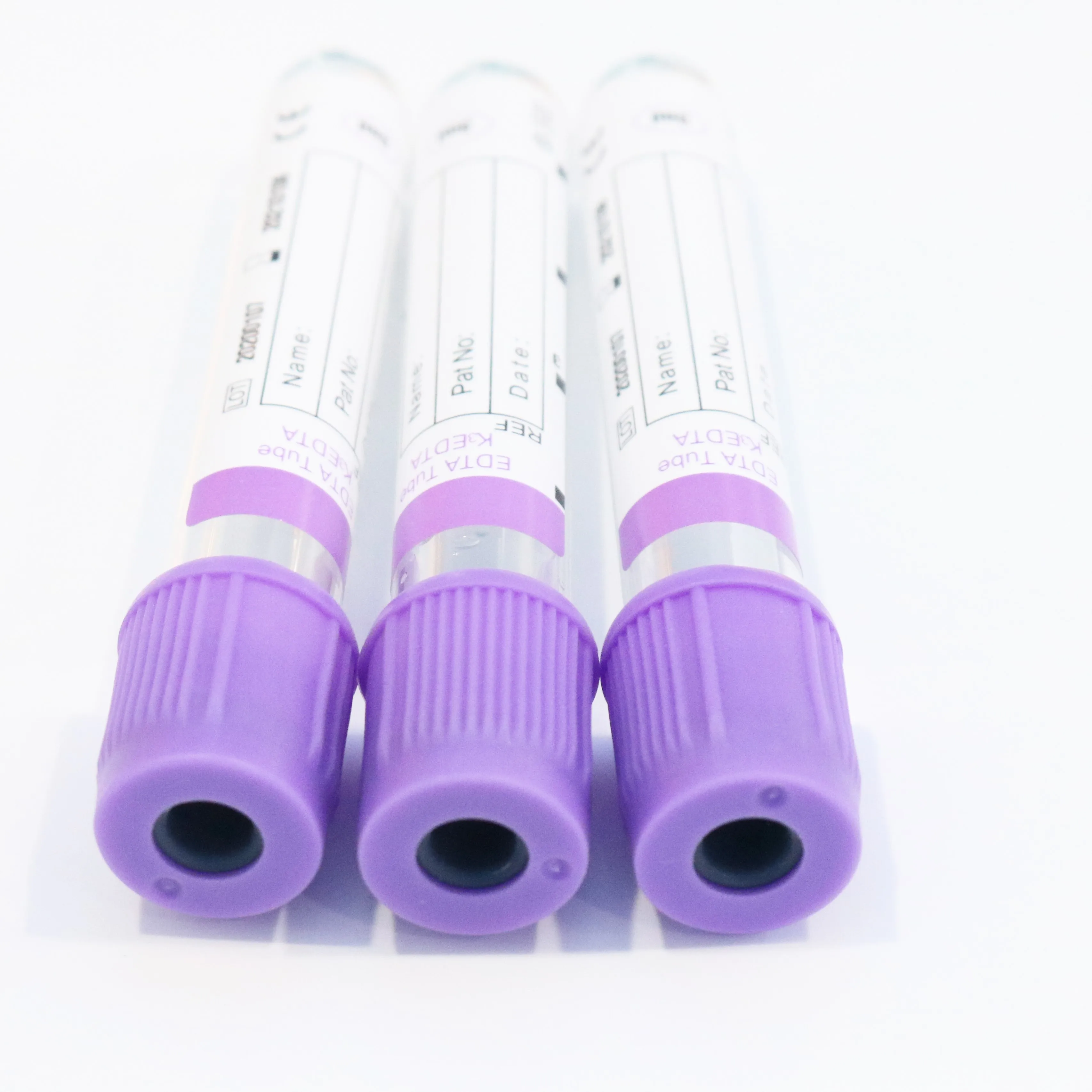 Vacutainer blood  test collection tube 10ml PET or Glass material EDTA blood collection syringer tube