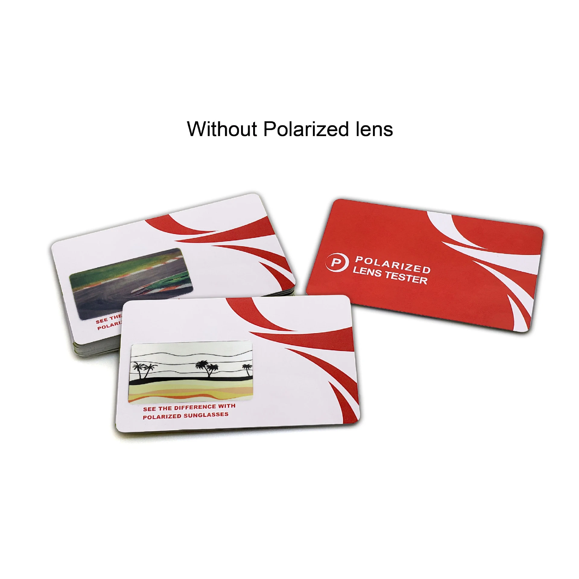 Customization PVC Tester Cards Chromatic Sunglasses Polarized Sunglasses Test Picture