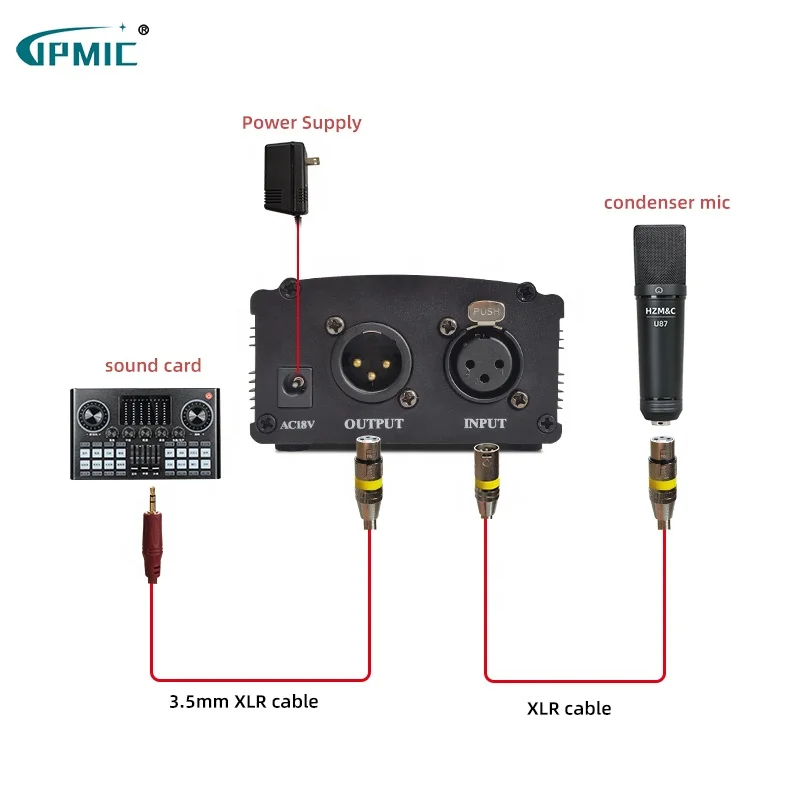 
Mobile computer live network karaoke capacitor power 48V phantom power microphone phantom power 