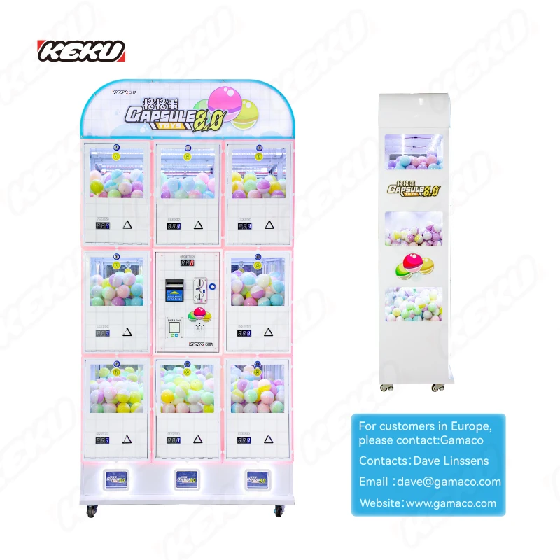 KEKU Popular Gachapon Machine in Mall Wholesale Gashapon Capsule Toys From Factory Support OEM