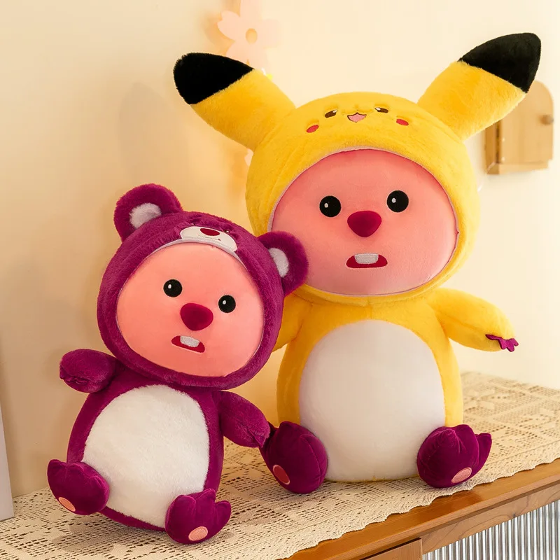 Kawaii Manufacturer Design Cute Stuffed pp Cotton Plush Toy Soft Figure Stuffed Kids Plush Doll Beaver Animal Toy for Gifts