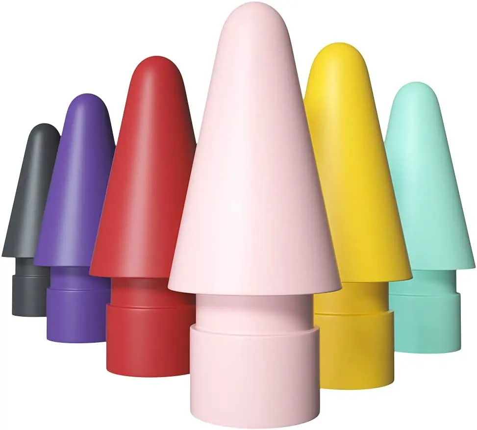 Новинка 2021, лидер продаж на Amazon, в наличии, цветные наконечники для карандашей Apple, цветные наконечники для карандашей 1-го и 2-го поколения