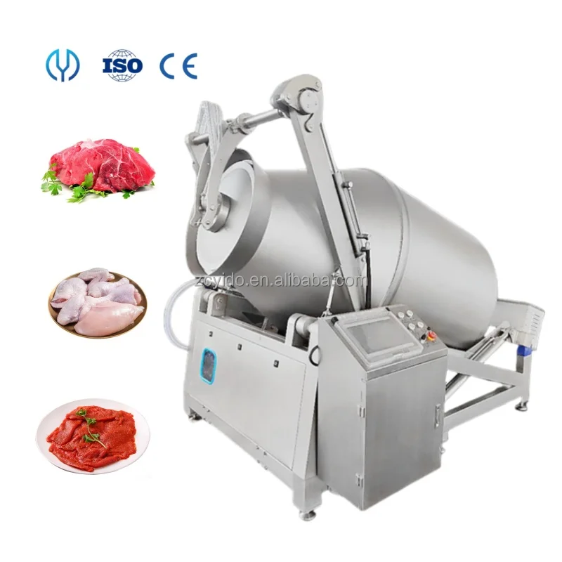 Industrial High output 3000kg/time Poultry Tumbler Machine Chicken hydraulic heating or cooling Vacuum meat Tumbler For Sale