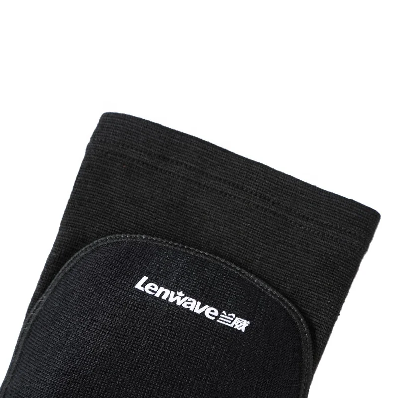 lenwave soft breathable basketball/soccer ball/volleyball elbow/knee pads,kids/men/women protective knee guards black