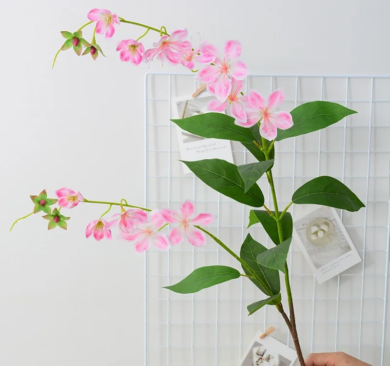 Wholesale Artificial Simulated Jasmine Flower Living Room Hotel Photography Props Home Garden Wedding Decoration Fake Flowers