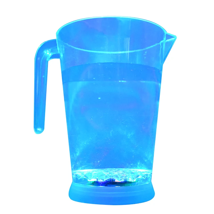 Promotional  Drink Ware 48oz Clear Plastic Led Light Up Beer Pitcher