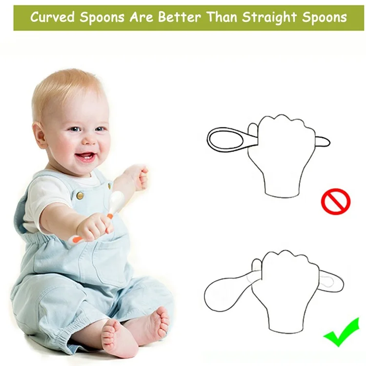 Изготовленная на заказ Гибкая детская вилка и ложка, комбинированные пищевые материалы, большая ложка, детская ложка, вилка, наборы столовых приборов BOOSMAI