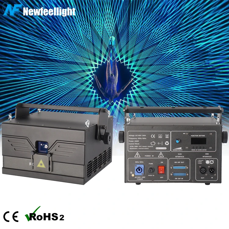 led stage lights 10w outdoor 3d animation projector show disco laser light
