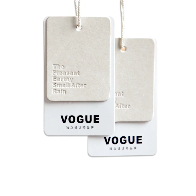 Custom Printed Brand Logo Garment Swing Tag Recycled Red Black White Hang tag For Jewelry And Clothing And Bag