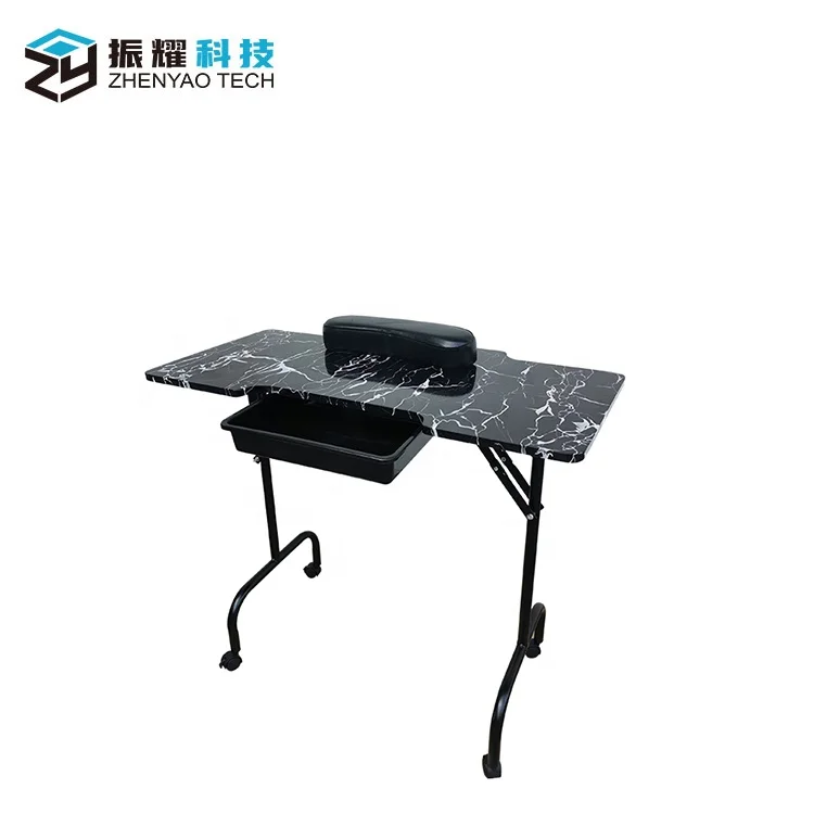 2021 Hot sale folding nail table cheap manicure table nail station