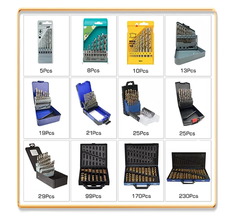 EUROCUT 4341 Fully Ground Din 338 HSS Drill Bit Hardware Twist Straight Shank Drill Bits For Metal