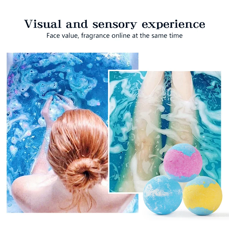  Wholesale Bathbombs Gift Set Vegan Large Cake Scented Shower Steamers Fruit Shape Kids Body Bath