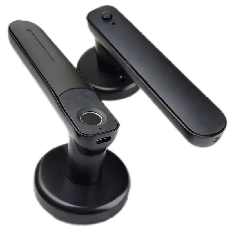 Smart Home Tuya App Wifi Handle Lock High Security Fingerprint Password Card Digital Electronic Door Lock