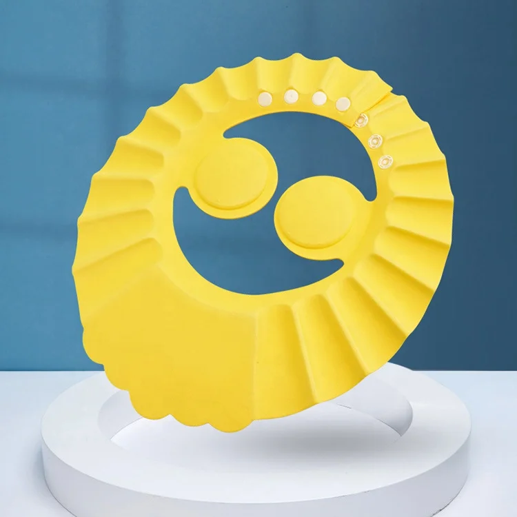 Baby Shower Soft Cap Adjustable Hair Wash Hat for Kids Ear Protection Safe Children Shampoo Bathing Shower Protect Head Cover