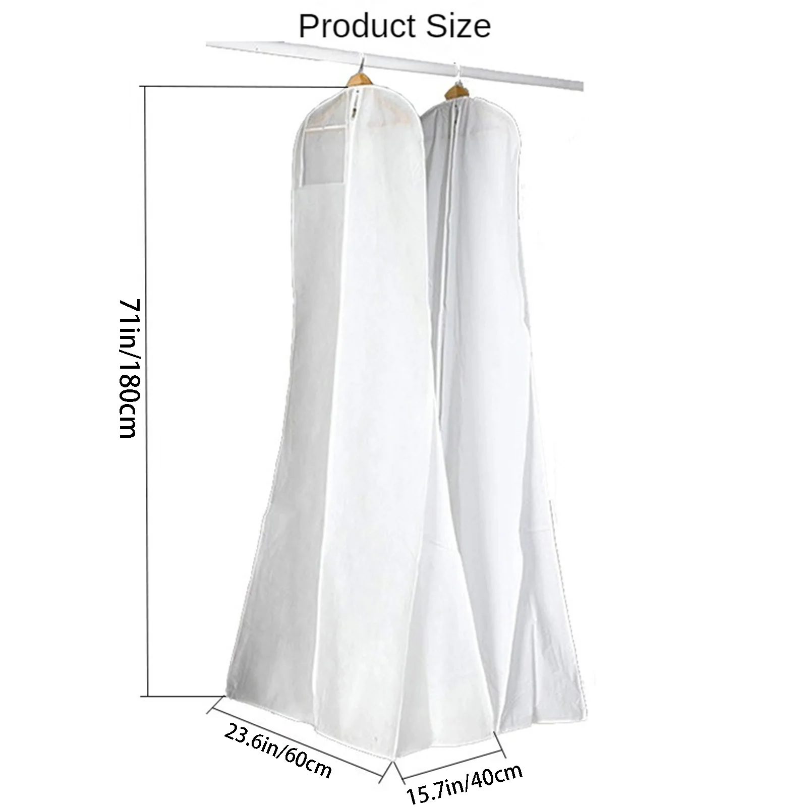 Non woven wedding dress storage bag, wardrobe dust bag, foldable clothing storage bag Dress storage bag