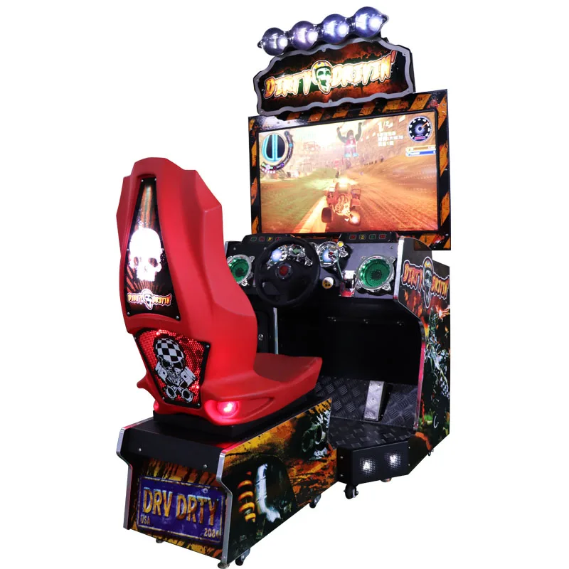 Funpark Hot Selling Arcade Car Racing Simulator Machine Coin Operated Metal Entertainment Center Amusement Game