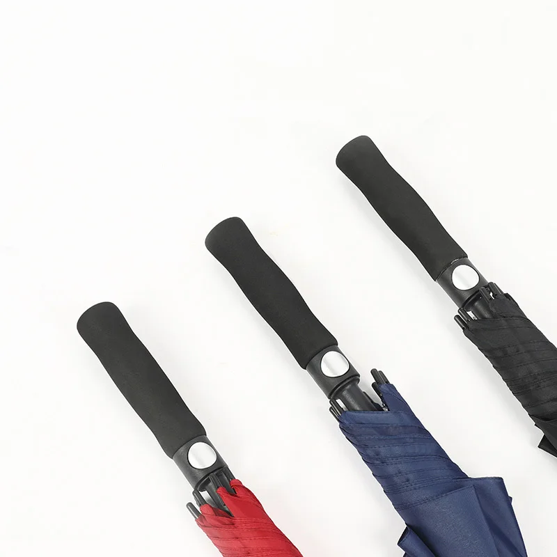 Auto open EVA soft handle black coating uv protection promotion golf size rain umbrella