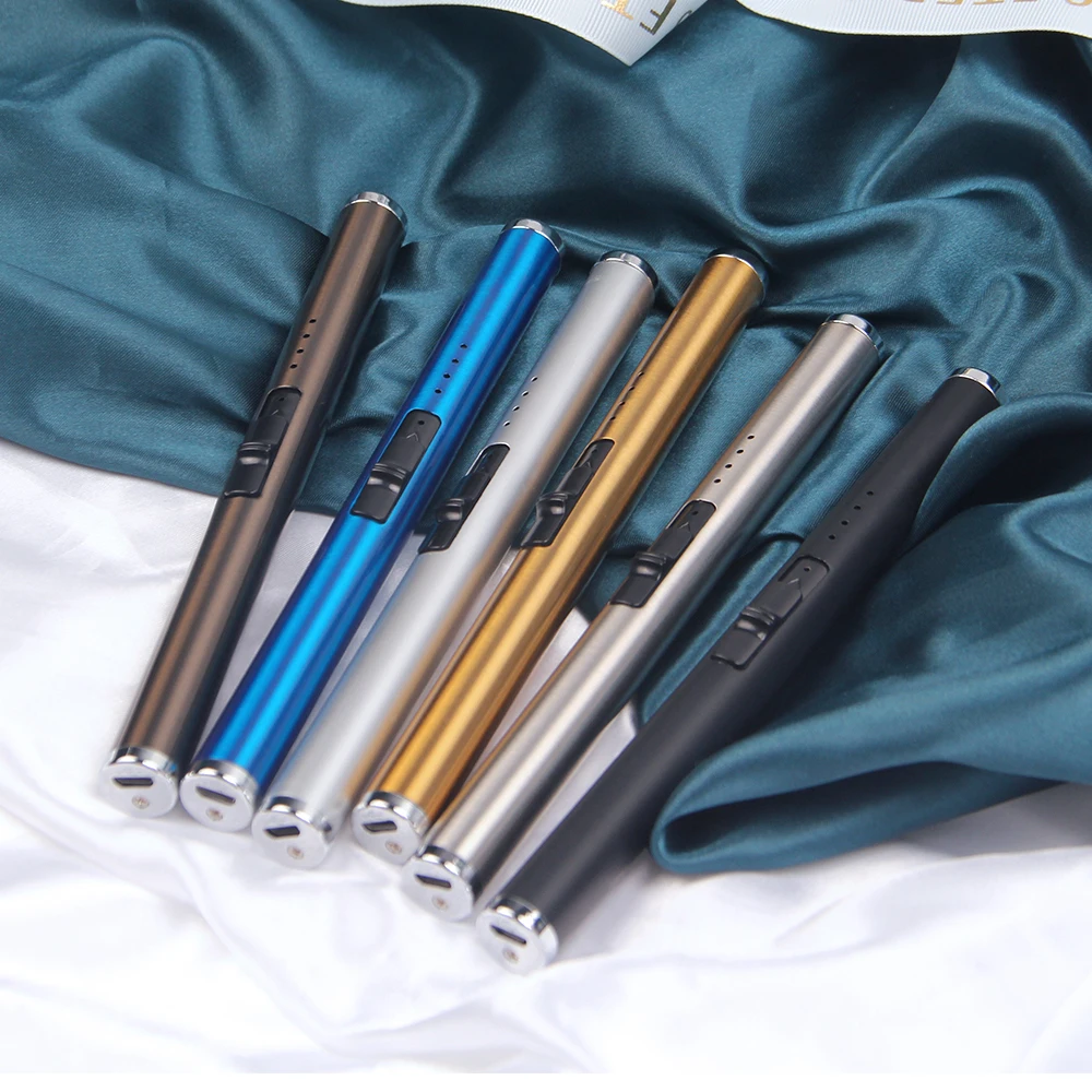 Hot Sale Arc/Candle Electric Lighter Rechargeable USB Flameless Grill Lighter Long for BBQ Camping