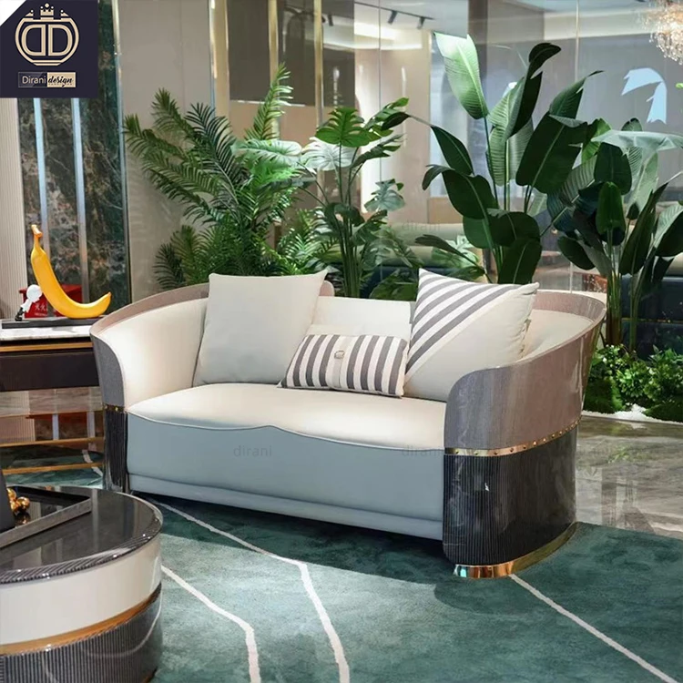 solid wood leather luxury house villa entry hall furniture villa apartment projects customized furniture
