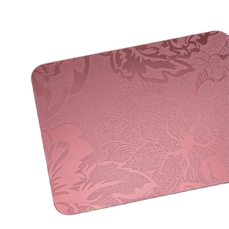 Сделано в Китае высококачественные цветные листы из нержавеющей стали с тисненым узором используются для украшения