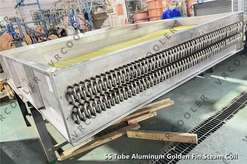 Industrial SUS Water to Air Heat Exchanger for Custom Cast Silicone Processing Line