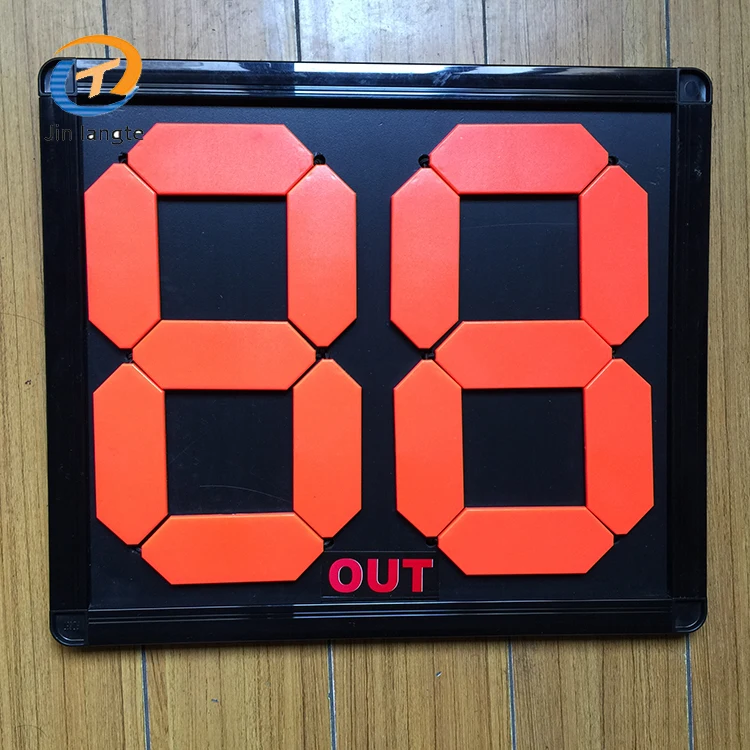 Sport outdoor multipurpose portable manual panel 4 digit manual soccer score board scoreboard football substitution board