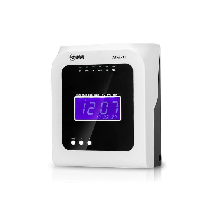 Punch Card Time Recorder Clock Thermal Printing Employee Attendance Time Recording