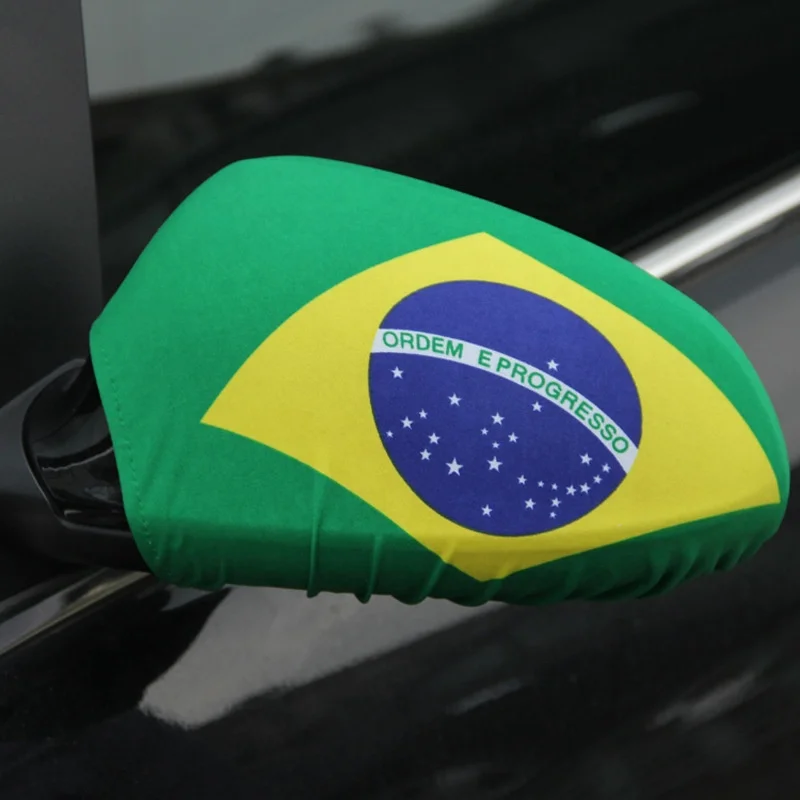 
Custom Printing Brazil Car Side Rear View Mirror Flag Cover 