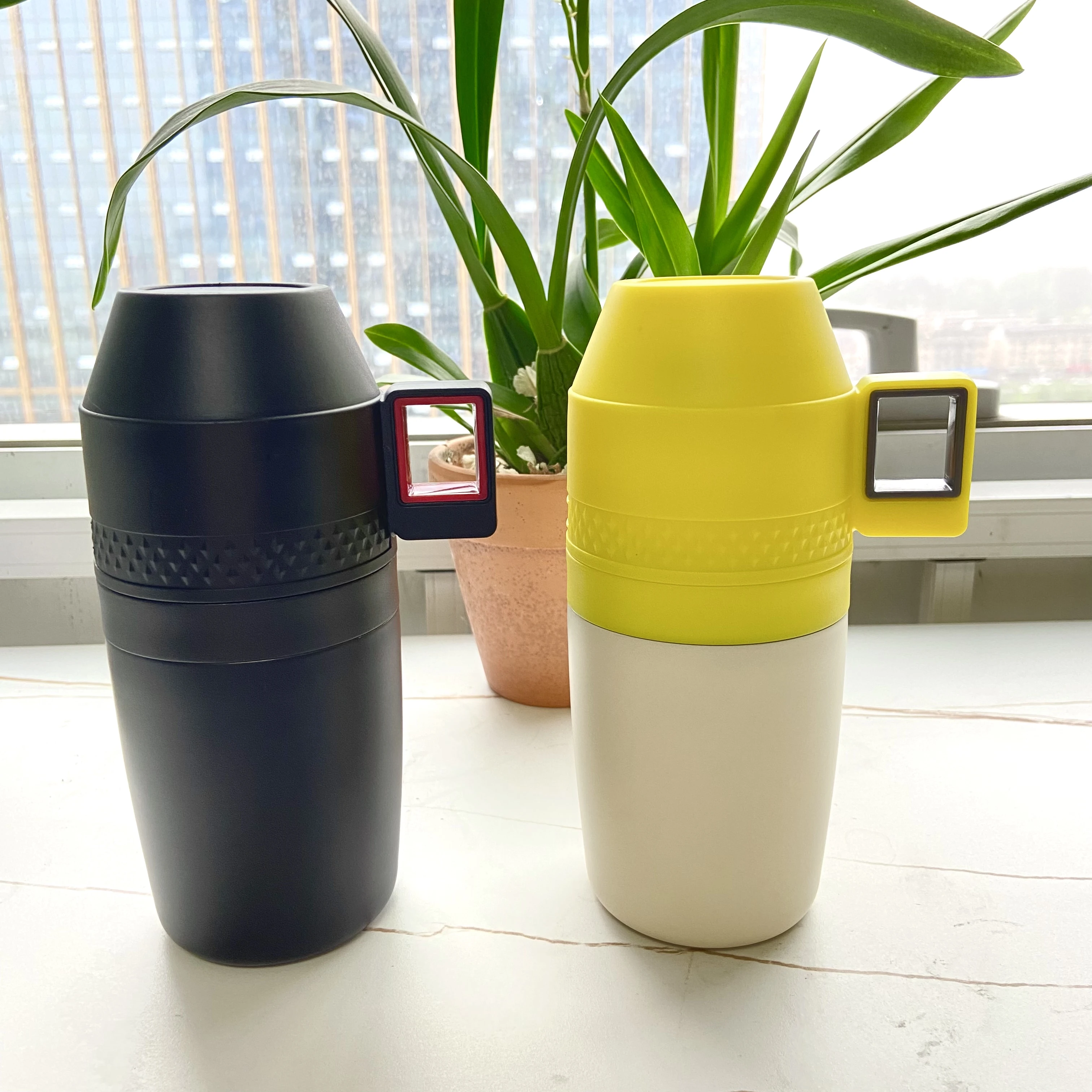 Amazon Hot Sale Hot Popular Household Stainless Steel Adjustable Portable Manual Coffee Bean Grinder