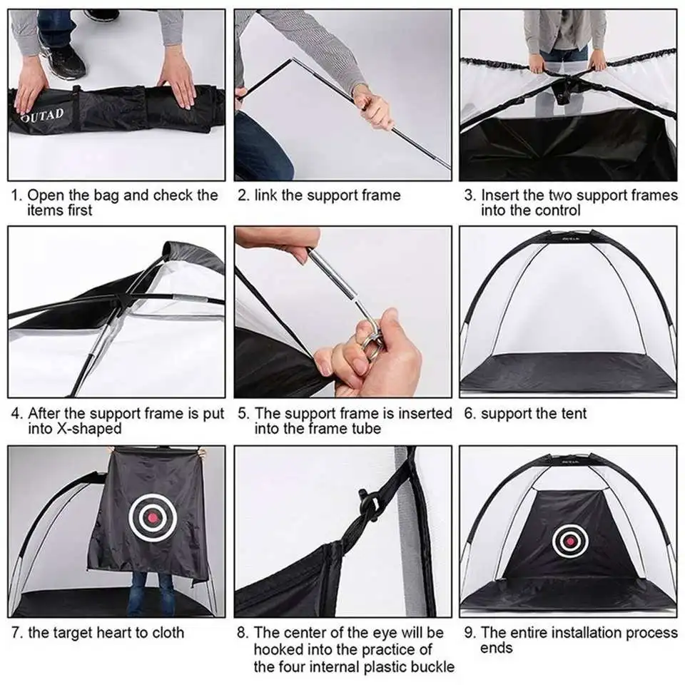 Wholesale Golf practice net and cage golf Chipping net with Target Carry Bag Golf Practice Net