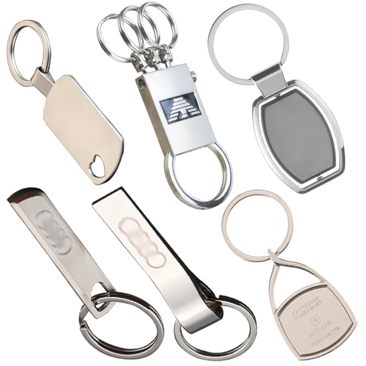 Пустые металлические брелки для ключей в форме заказчика оптом, новые идеи товара 2022