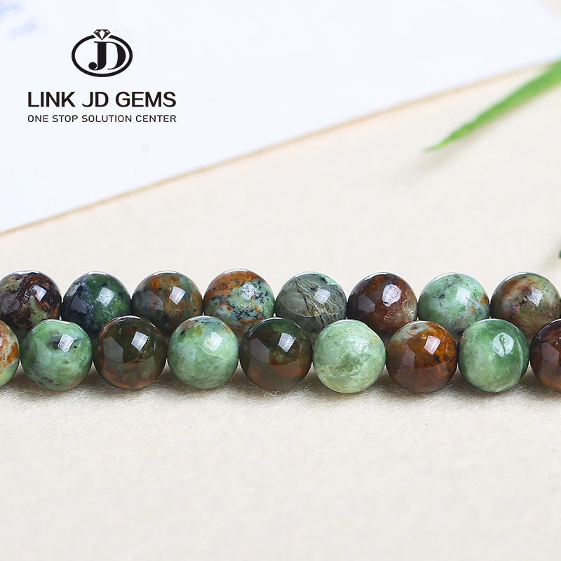 Wholesale Bulk Beads Natural Green Opal Beads 6/8 /10/12MM Semi-Precious Stone Beads For Jewelry Making Diy Charm