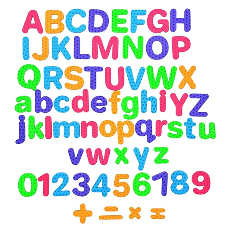 Ready To Ship Portable Tabletop Magnetic EVA Numbers Magnetic S crabble Alphabet Puzzles for Kids