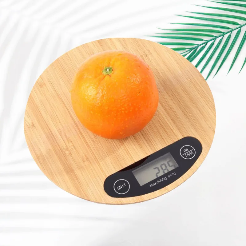 Wooden smart led nutrition kitchen scale 5kg kitchen scale analog food scale