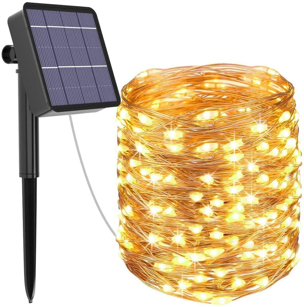 Solar Fairy Christmas String  Lights Outdoor 79ft/24m 240 LED Solar String Light for Party Decoration Copper Wire Fairy Light