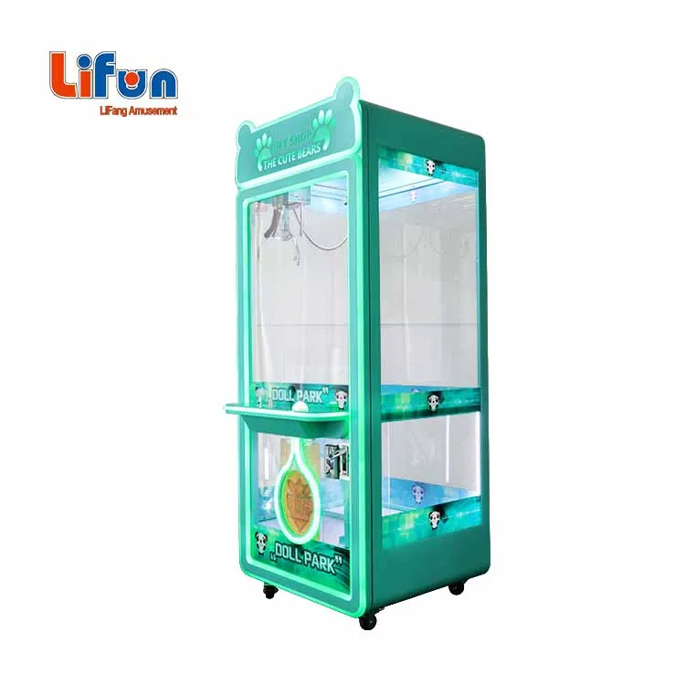 lifun customized Cheap Coin Operated Game Machine Toy Vending Arcade Claw Crane Machine Claw Machine With Bill cash Acceptor