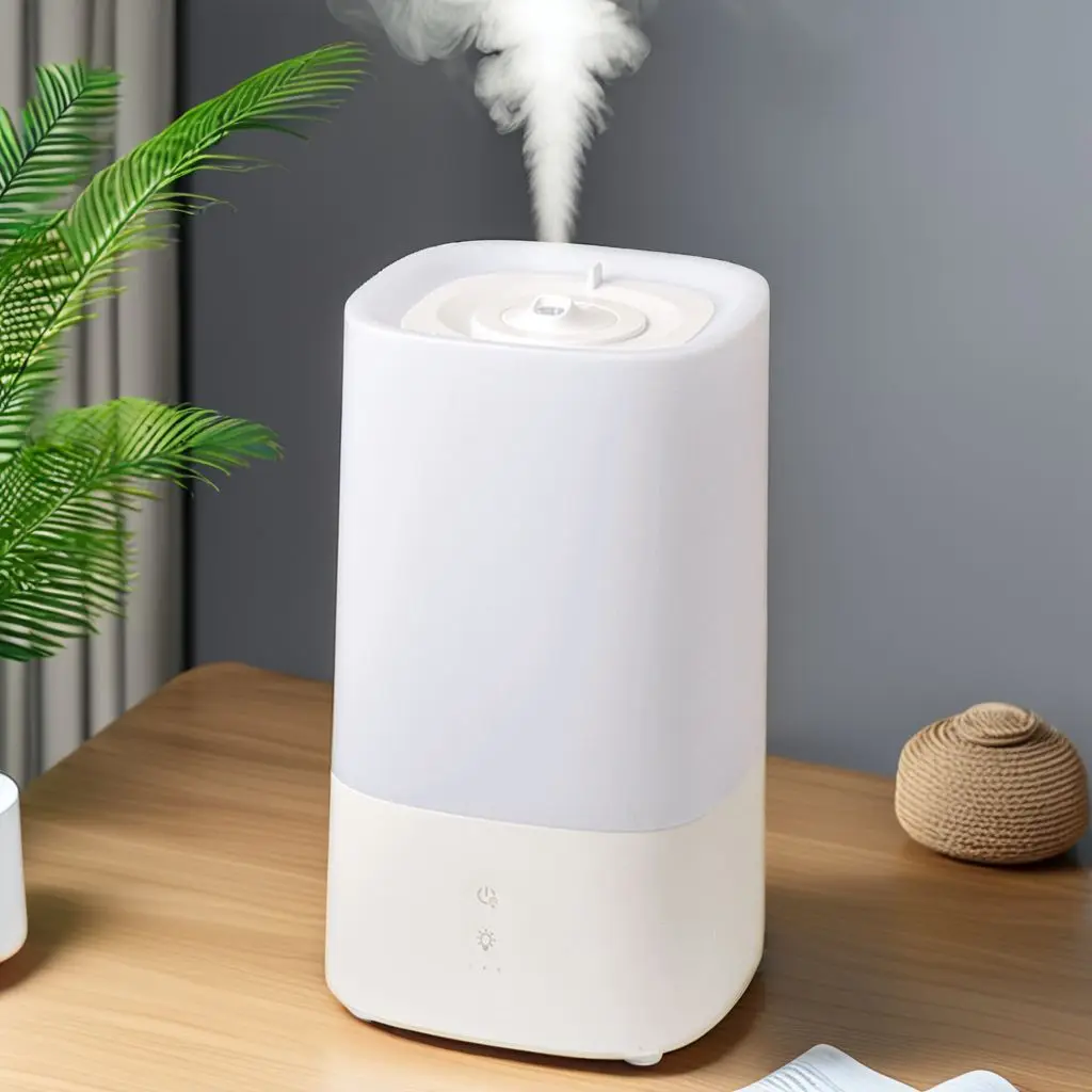 RUNAL Automatic Colour Change Rgb Night Light Water Hot And Cold Warm Mist Smart Ultrasonic Air Humidifier With Led For Home