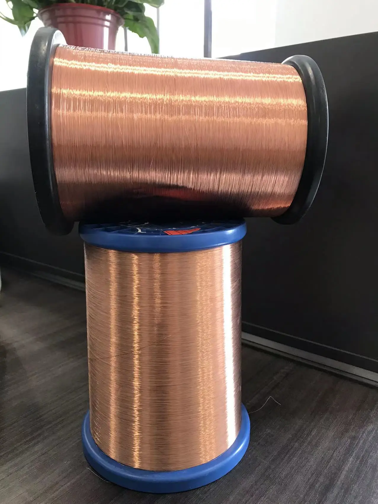 Factory Price 0.41mm 27 SWG 155 polyester(amide)(imide) over coated with polyamide enameled CCA wire/single film