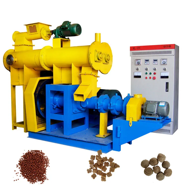 China factory fish food extruder 500 kg/hour dispenser brazil