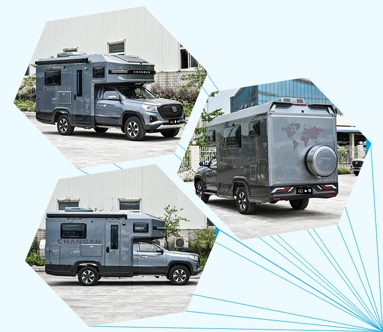 High Quality Changan Fengjing Camper Van 6 Seats Rv Caravan Van Touring Cars