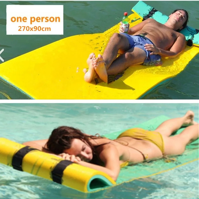 550*180*33cm Large PVC inflatable floating mat cheap swimming foam float mat walk on water floating mats for outdoor playing
