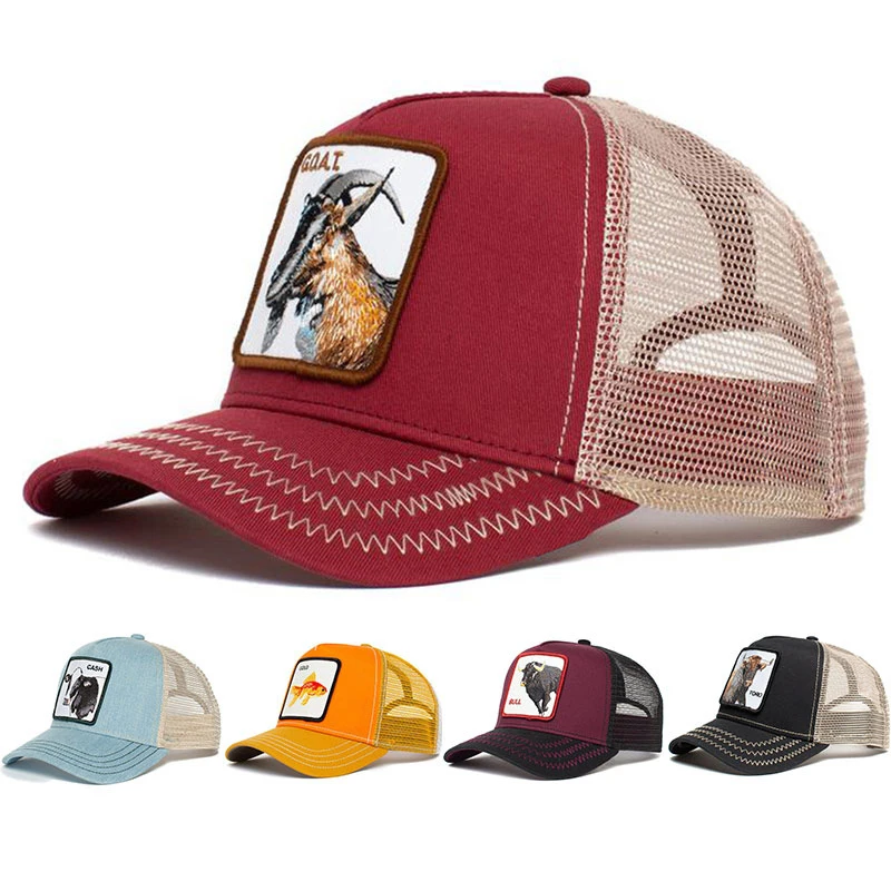 Fashion Animal Anime Snapback Cotton Baseball Cap Men Women Hip Hop Dad Mesh Trucker Hat