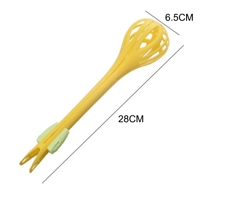 Multi-function Kitchen Tongs Egg Whisk Food Tongs Salad Mixer