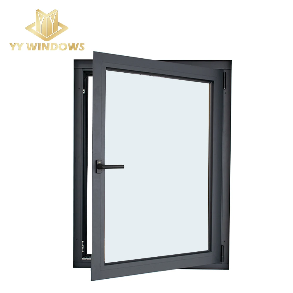 America NFRC standard hurricane proof windows aluminium thermal break tilt and turn   aluminum window