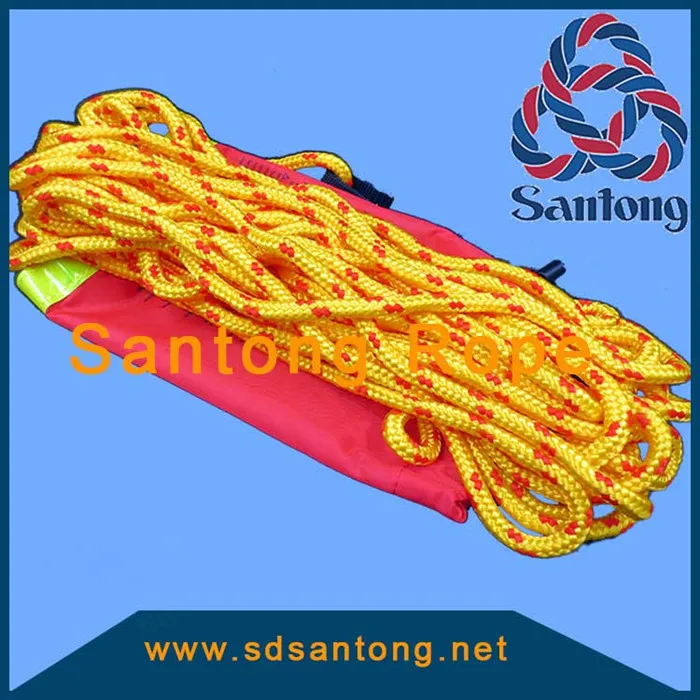 Amazon HOT sale Water Rescue Throw Bag and 16 strand braided PP rope for boating equipment safety Floating lifeline