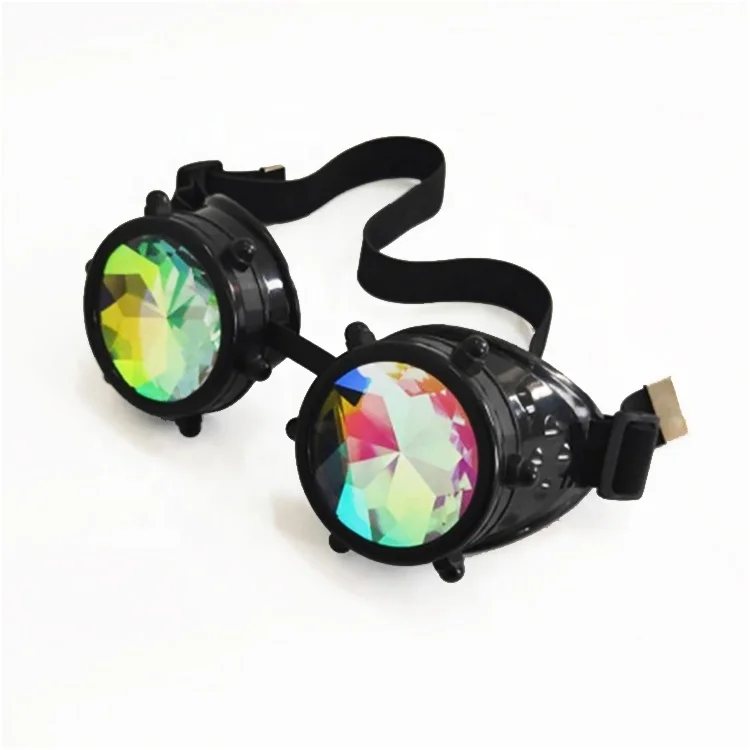 Kaleidoscope Colorful Glasses Party Steampunk Sunglasses