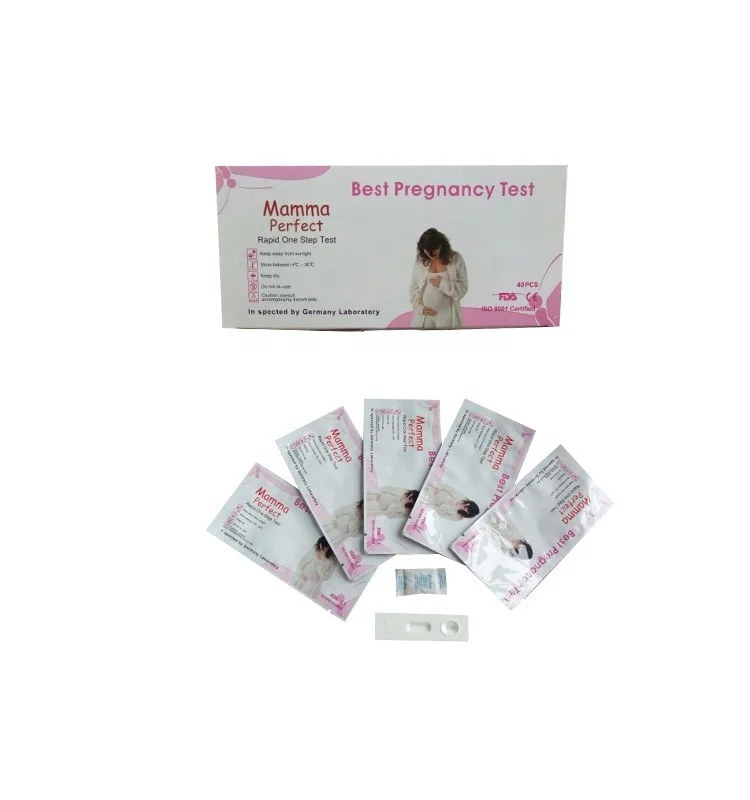 CE Approved Accurate HCG Test Strip Mamma HCG Pregnancy Test Cassette for homeuse