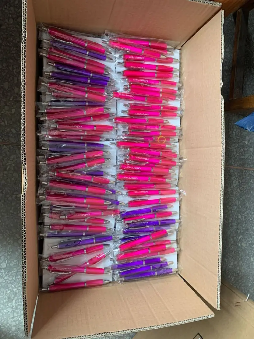 Wholesale hot popular transparent click retractable advertising calabash curve shape soft grip ball pen with customized logo