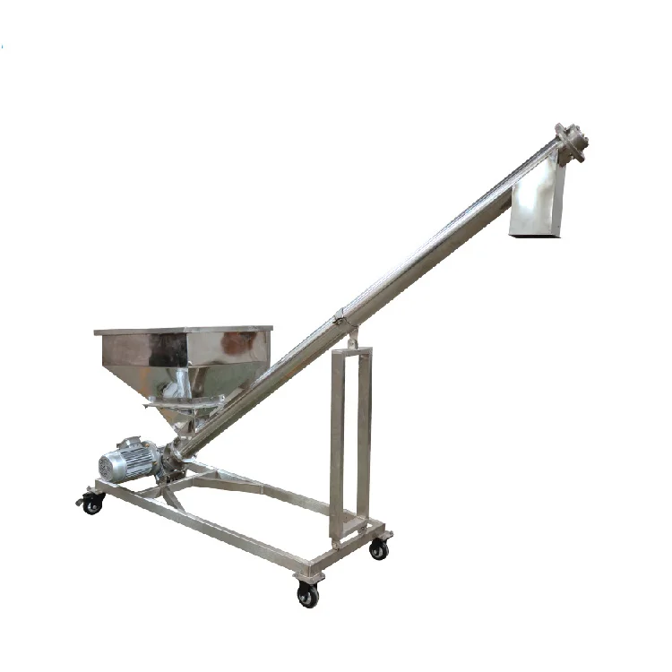 Chemical Powder Mud Conveying Handling Vertical/U Shape/Incline Auger Screw Conveyor For Sludge